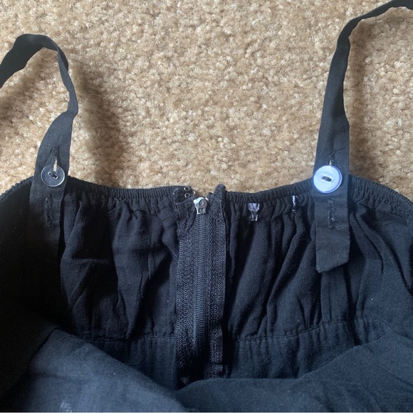 Black Ruffled Mini Dress - Picture 4 of 4